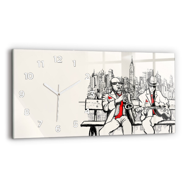 Horloge rectangulaire horizontale Jazz à New York
