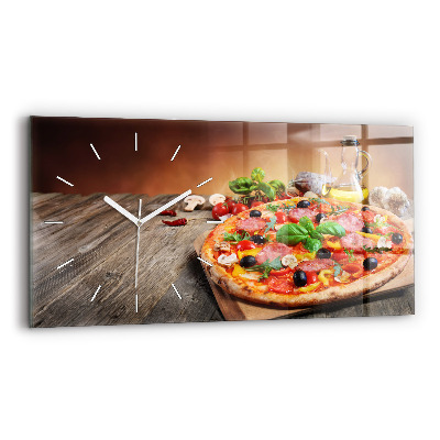 Horloge rectangulaire horizontale 'Le cœur culinaire de l''Italie'