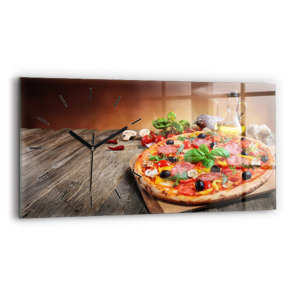 Horloge rectangulaire horizontale 'Le cœur culinaire de l''Italie'