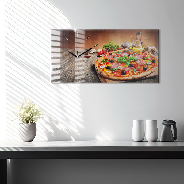 Horloge rectangulaire horizontale 'Le cœur culinaire de l''Italie'
