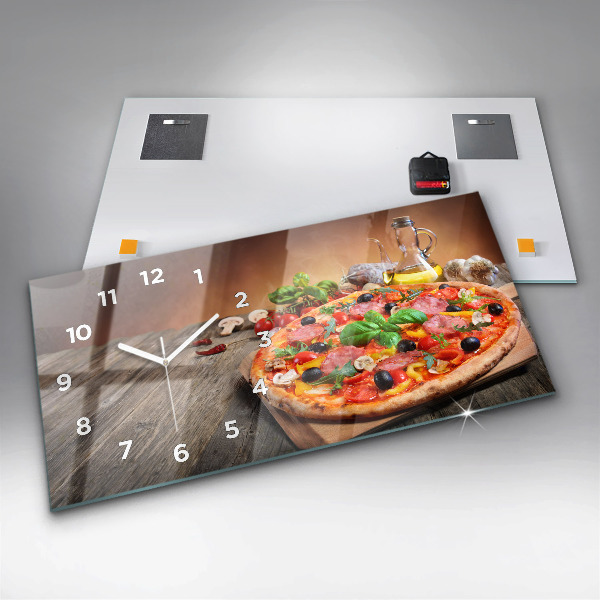 Horloge rectangulaire horizontale 'Le cœur culinaire de l''Italie'