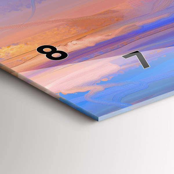 Horloge rectangulaire horizontale Paysage marin