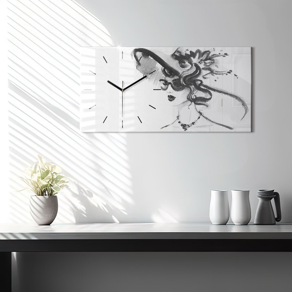 Horloge rectangulaire horizontale Femme à la mode