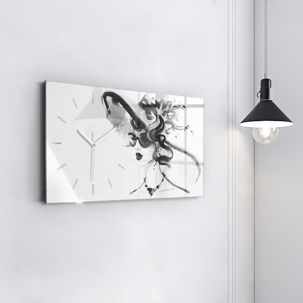 Horloge rectangulaire horizontale Femme à la mode