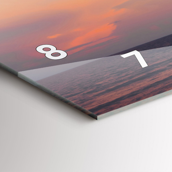 Horloge rectangulaire horizontale Surfer sur la plage