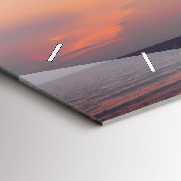 Horloge rectangulaire horizontale Surfer sur la plage