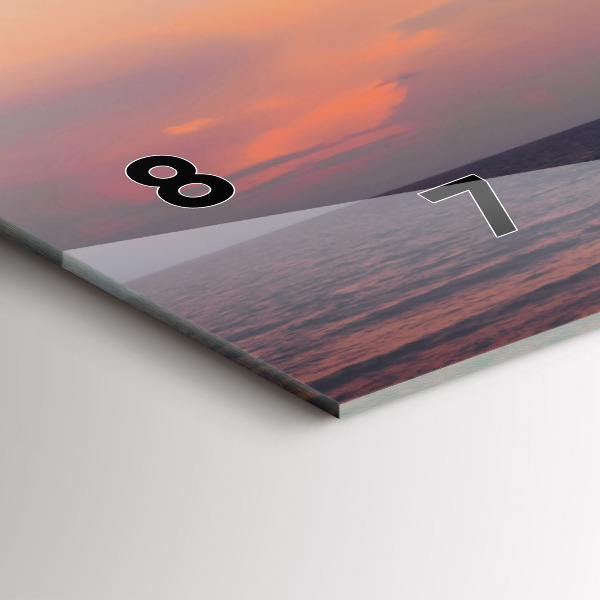 Horloge rectangulaire horizontale Surfer sur la plage