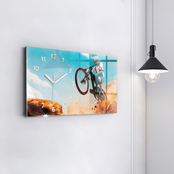 Horloge rectangulaire horizontale Cascadeur et adrénaline