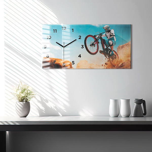 Horloge rectangulaire horizontale Cascadeur et adrénaline