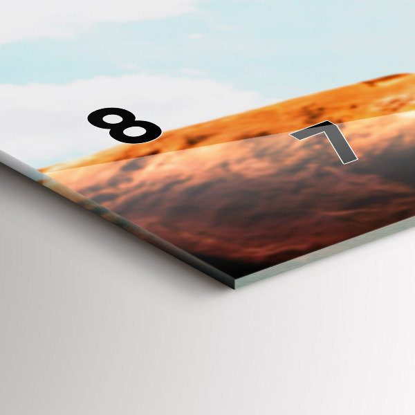 Horloge rectangulaire horizontale Cascadeur et adrénaline