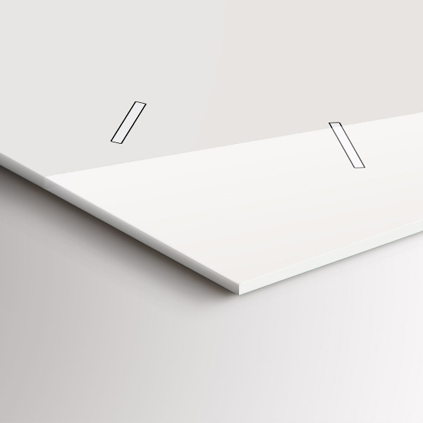 Horloge rectangulaire horizontale 'portrait peint d''un tigre'