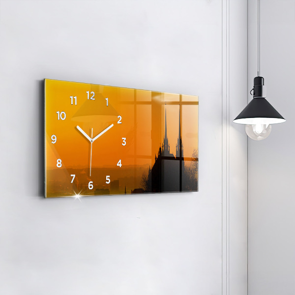 Horloge rectangulaire horizontale Vue de la cathédrale de Brno