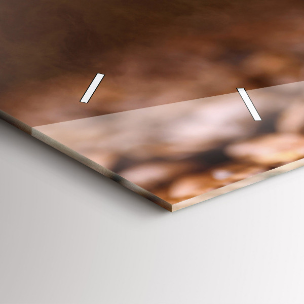 Horloge rectangulaire horizontale Café en grains