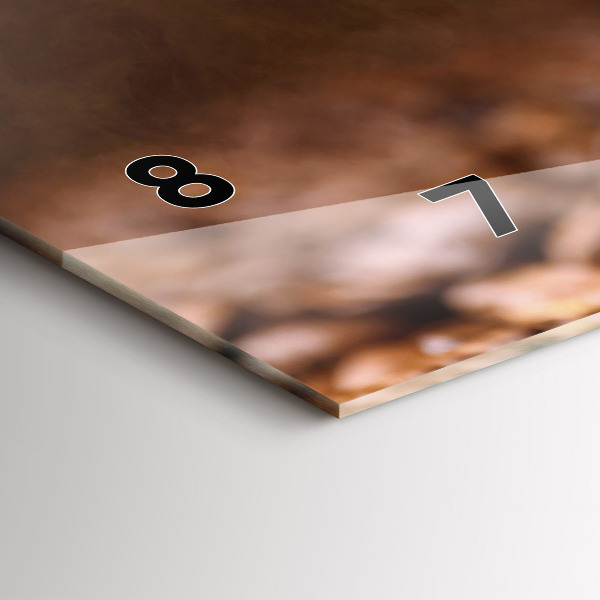 Horloge rectangulaire horizontale Café en grains