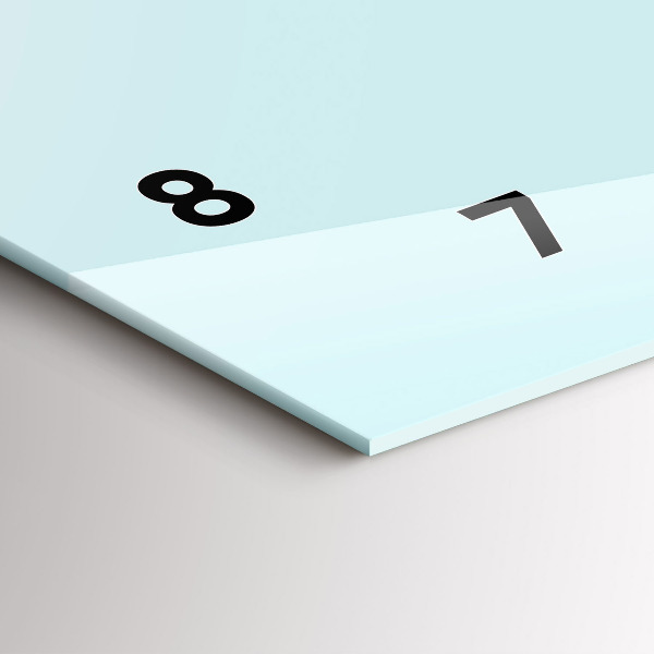 Horloge murale horizontale Chat drôle avec des lunettes