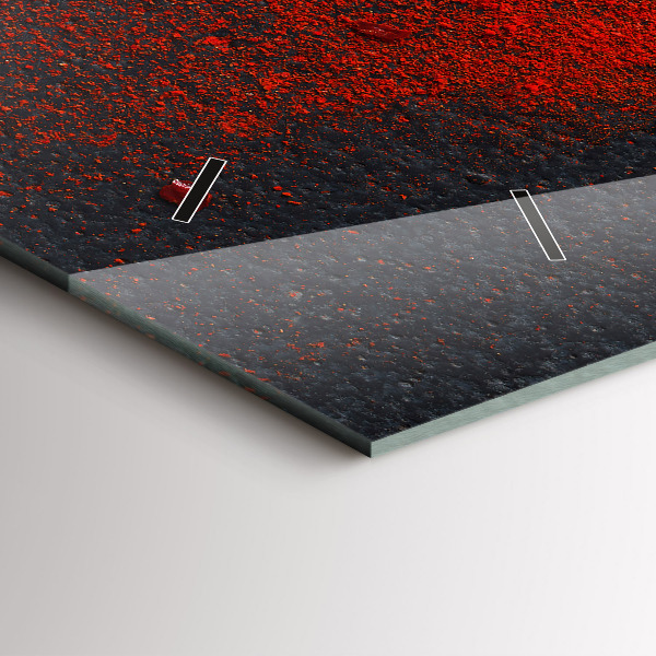 Horloge murale horizontale Épice rouge