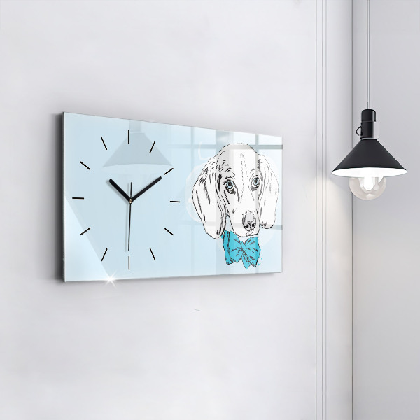 Horloge murale horizontale Chiot