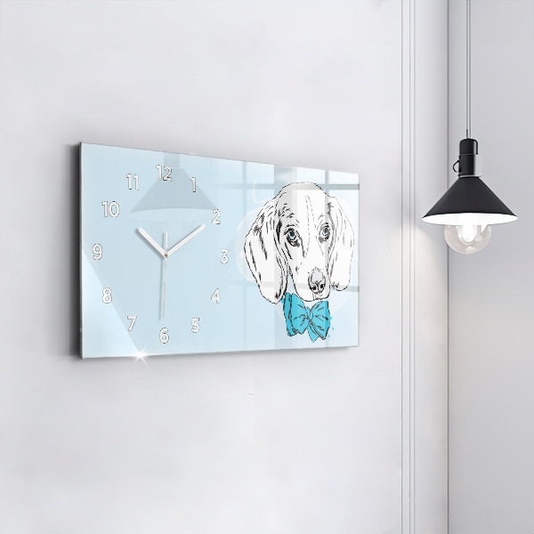 Horloge murale horizontale Chiot