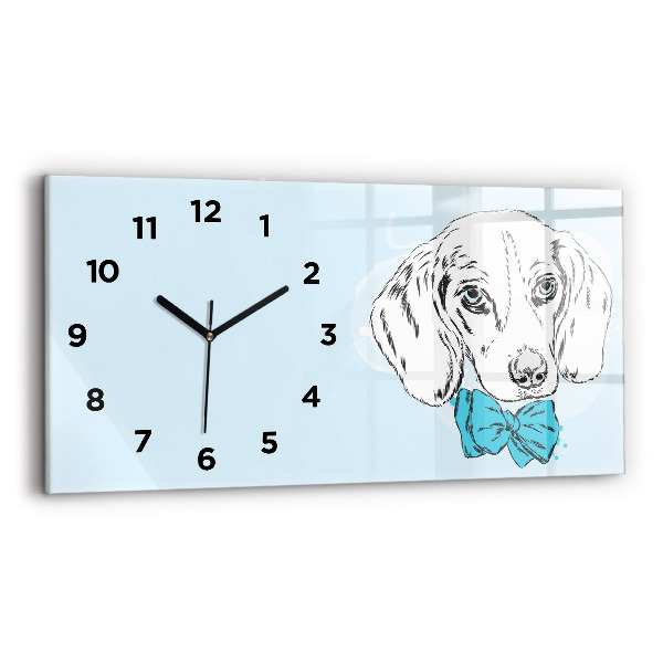 Horloge murale horizontale Chiot