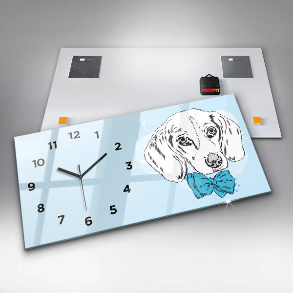 Horloge murale horizontale Chiot