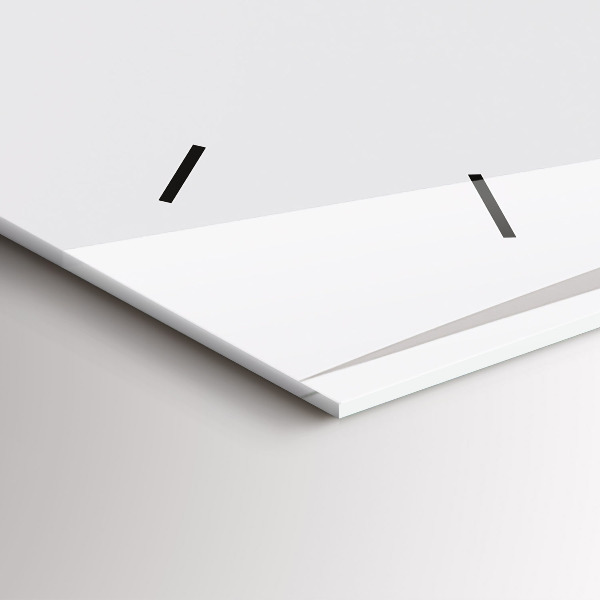 Horloge murale horizontale Feuilles abstraites