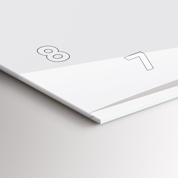 Horloge murale horizontale Feuilles abstraites