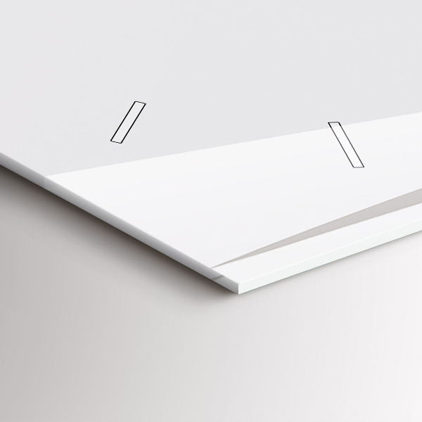 Horloge murale horizontale Feuilles abstraites