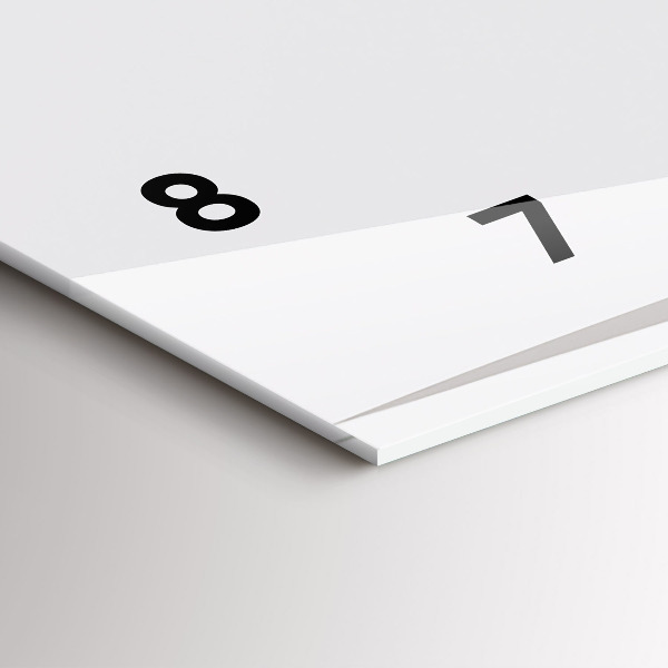 Horloge murale horizontale Feuilles abstraites