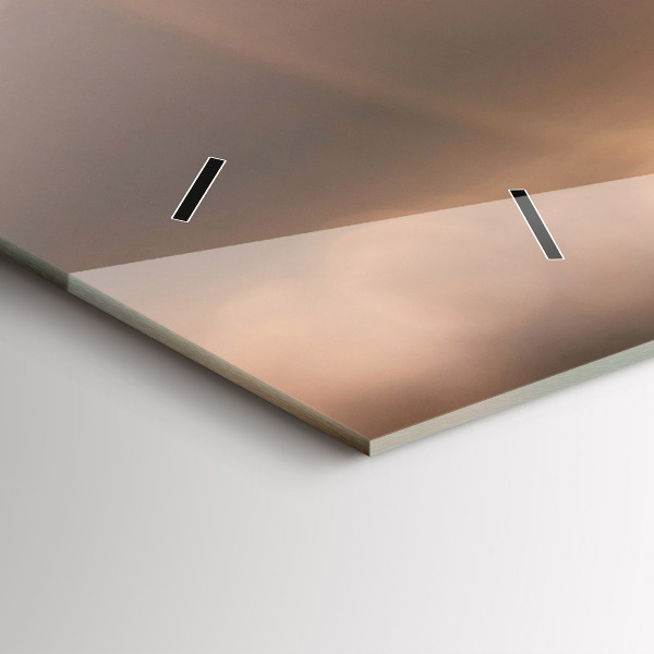 Horloge murale horizontale Voiture en vacances