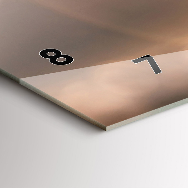 Horloge murale horizontale Voiture en vacances