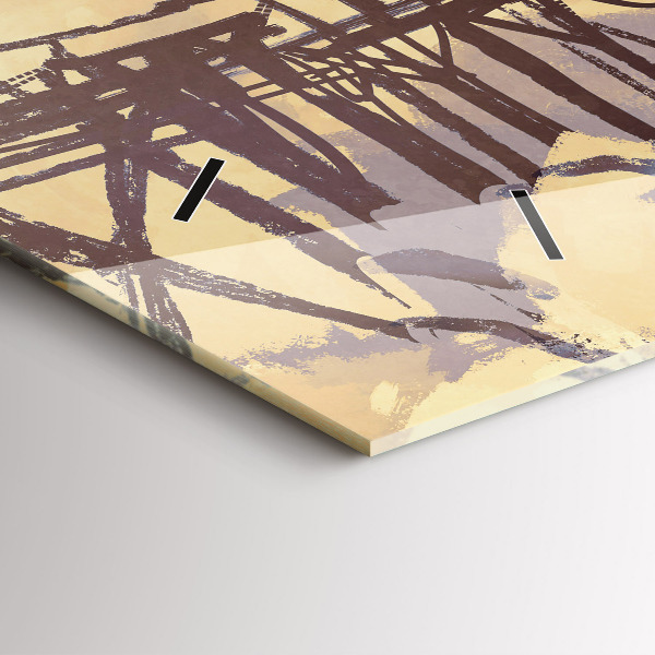 Horloge murale horizontale 'L''homme sur le vieux pont'