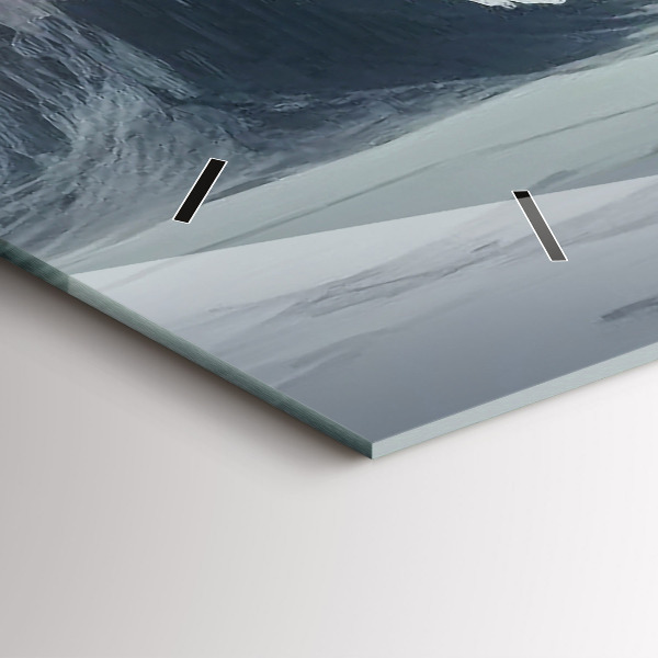 Horloge murale horizontale Homme Espace Planète