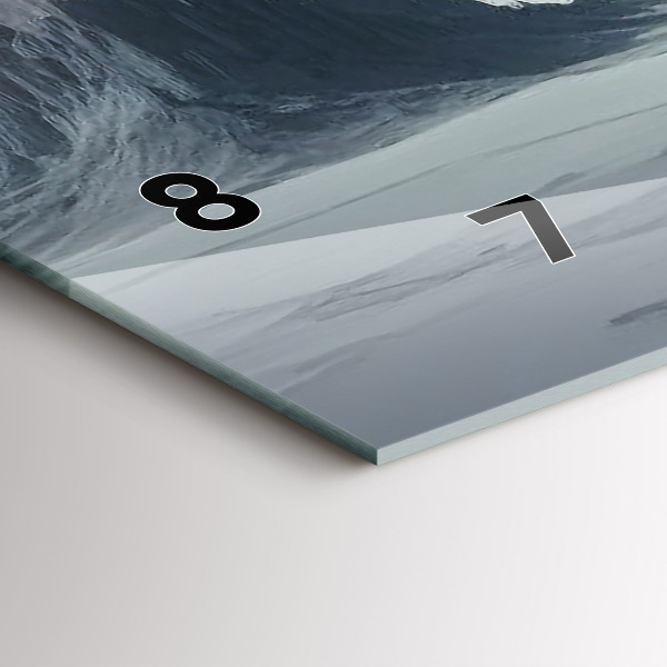 Horloge murale horizontale Homme Espace Planète