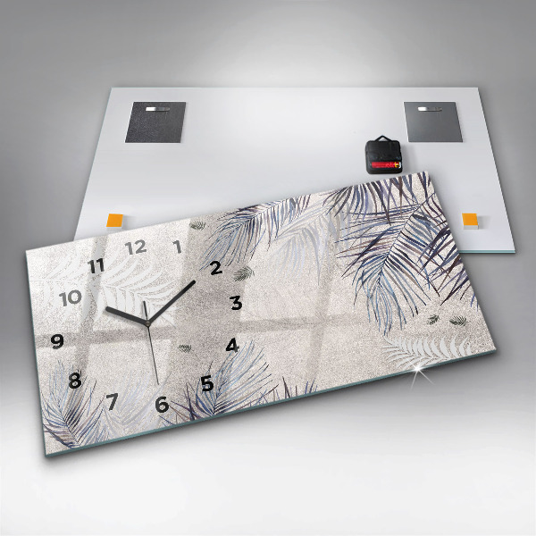 Horloge murale horizontale Palme