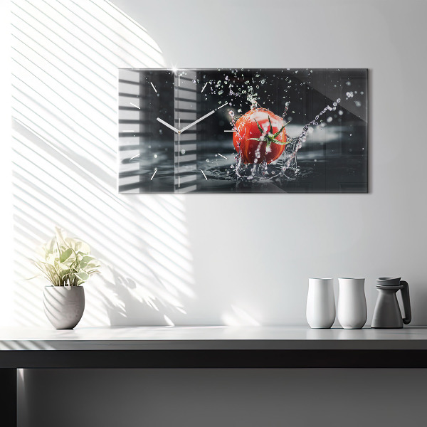 Horloge murale horizontale Tomate