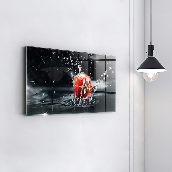 Horloge murale horizontale Tomate