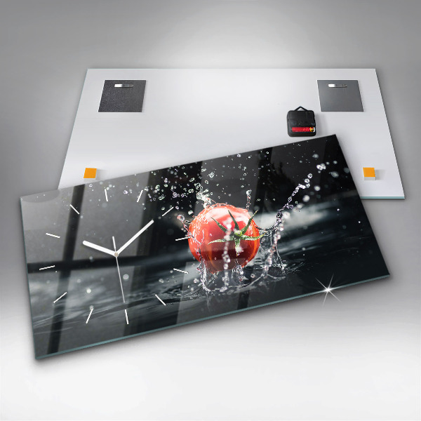 Horloge murale horizontale Tomate