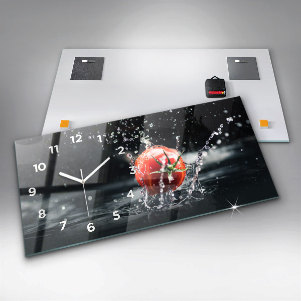 Horloge murale horizontale Tomate
