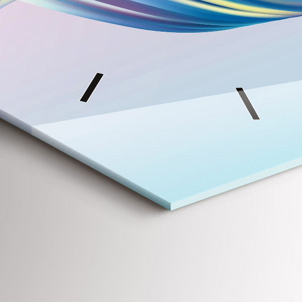 Horloge murale horizontale 'Élément d''écoulement de fluide'