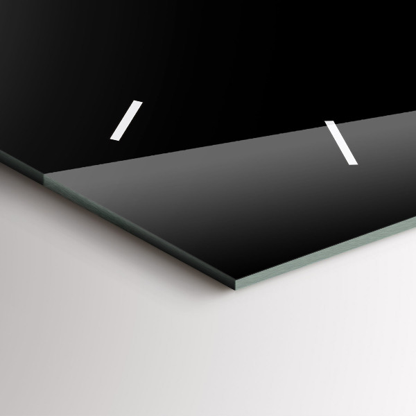 Horloge murale horizontale Lignes bleues