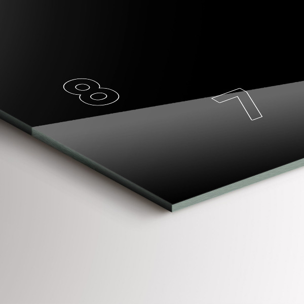 Horloge murale horizontale Lignes bleues