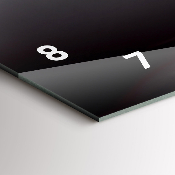 Horloge murale horizontale Un verre de vin