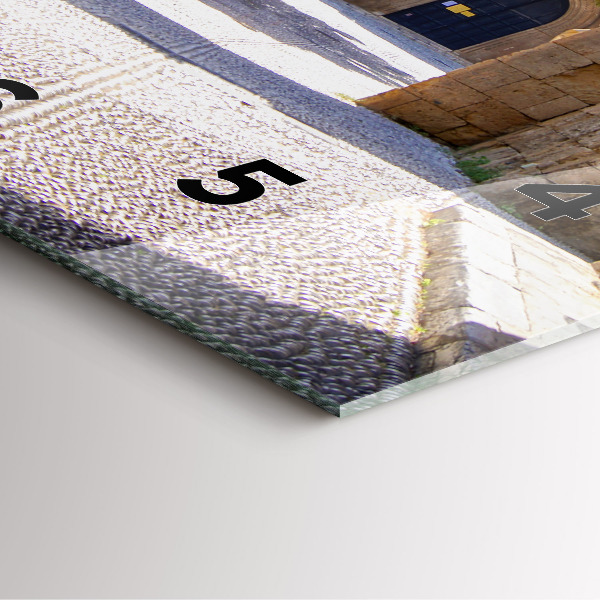 Horloge murale carrée Rue pittoresque de Rhodes