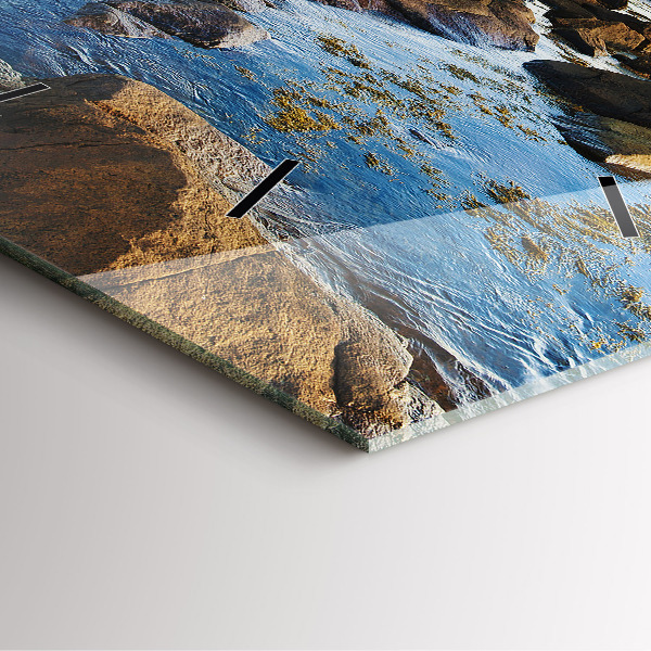 Horloge murale carrée 'Phare d''Annisquam'