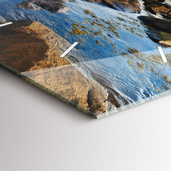 Horloge murale carrée 'Phare d''Annisquam'