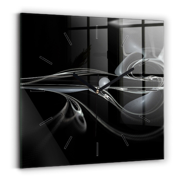Horloge murale carrée Fumée abstraite