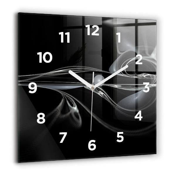 Horloge murale carrée Fumée abstraite