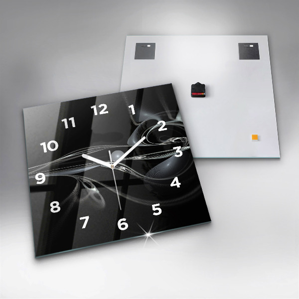 Horloge murale carrée Fumée abstraite