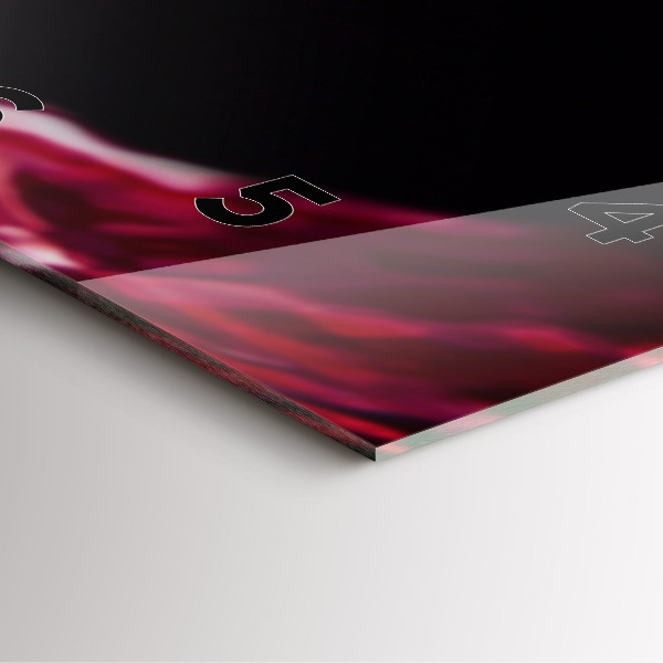 Horloge murale carrée Vin rouge