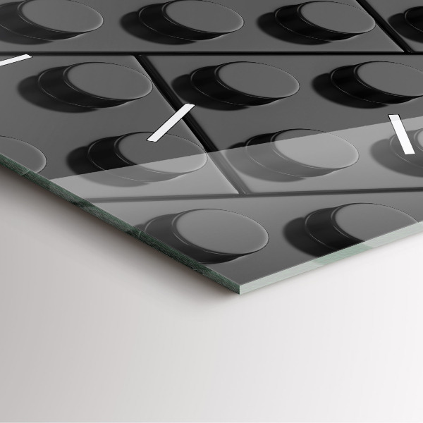 Horloge murale carrée Blocs de jouets